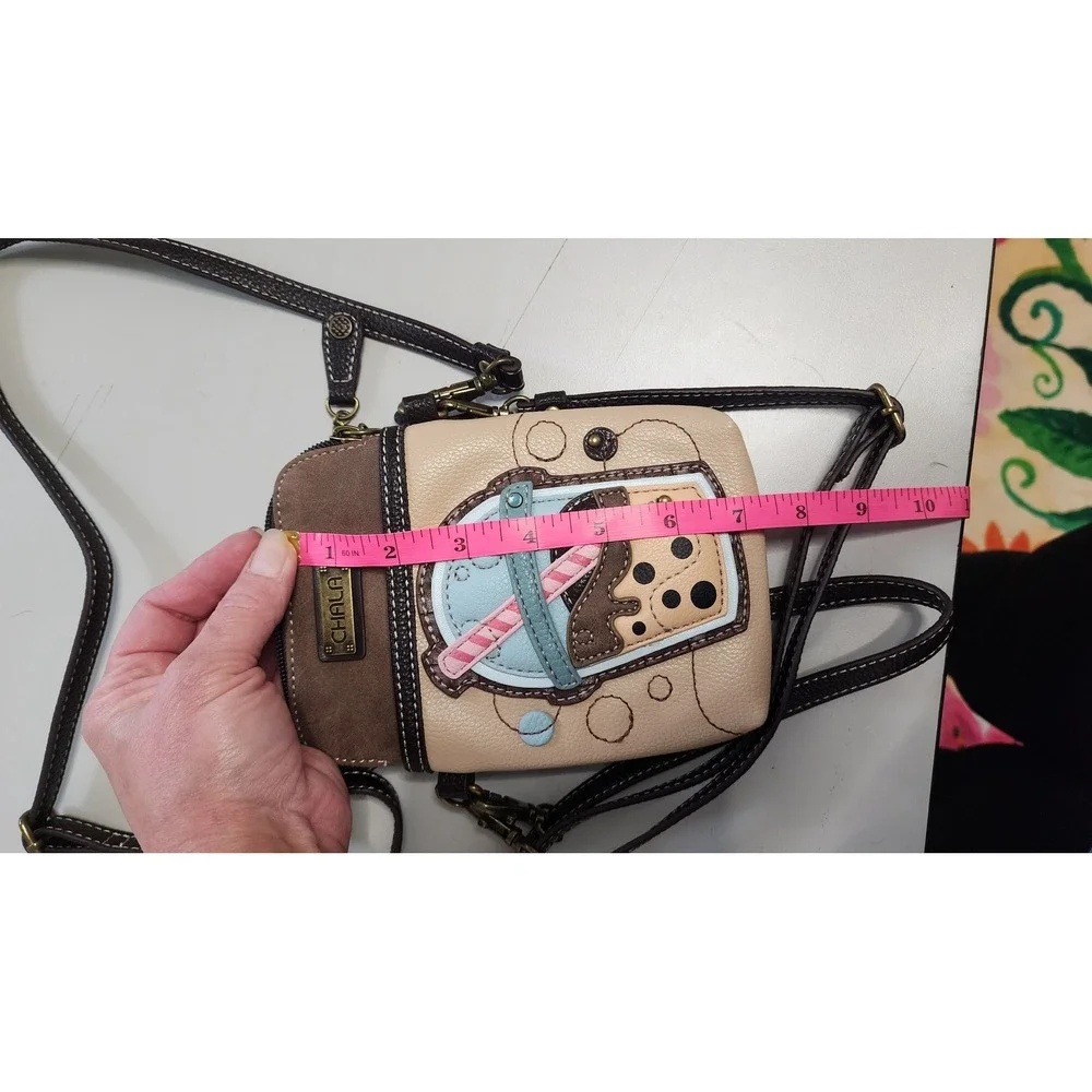 Chala Boba Tea Crossbody Bag Womens Small Brown nwt